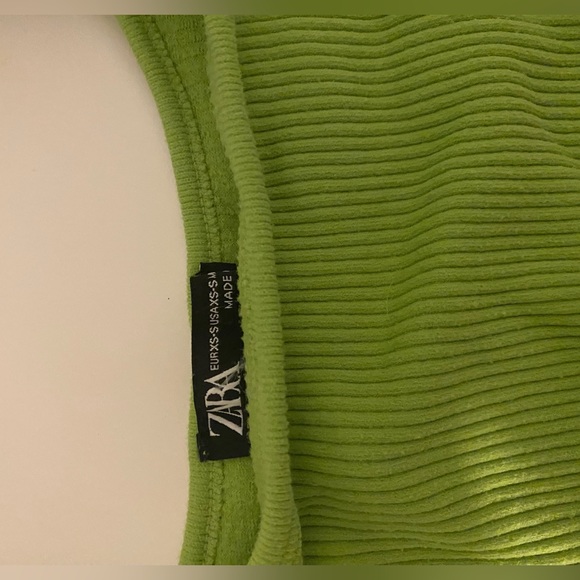 Bundle Zara green cropped tanks | Size XS - Picture 4 of 4